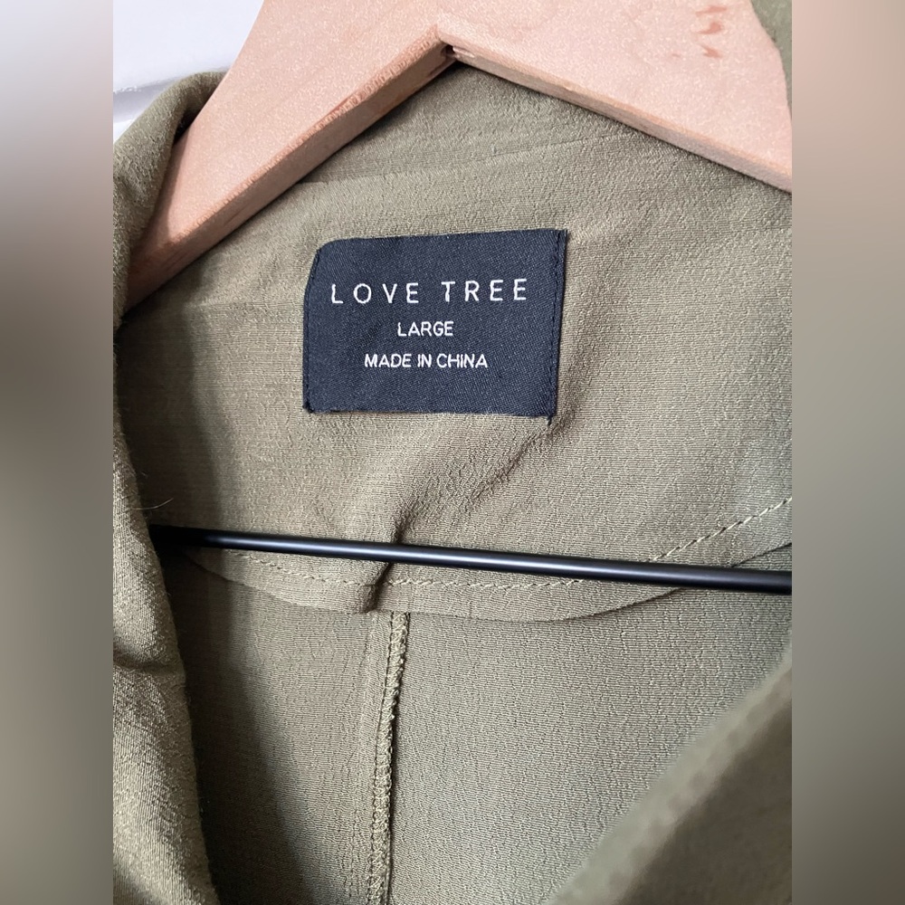 Love Tree Green Utility Jacket - Picture 2 of 7